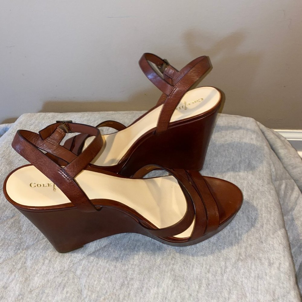 Cole Haan Wedge Platform Sandals - Picture 2 of 9